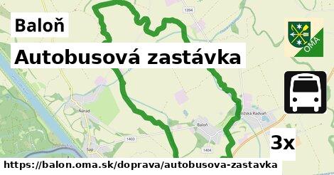 Autobusová zastávka, Baloň