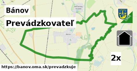 prevádzkovateľ v Bánov