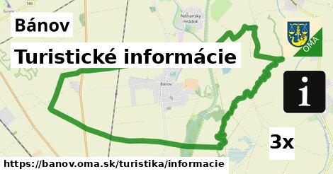 Turistické informácie, Bánov