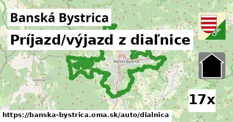 Príjazd/výjazd z diaľnice, Banská Bystrica