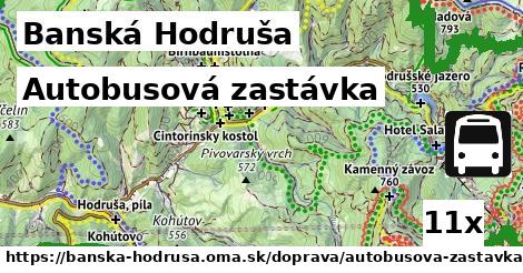 Autobusová zastávka, Banská Hodruša