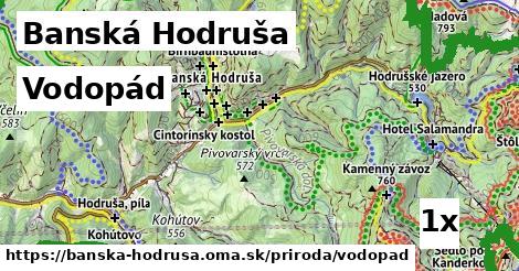 Vodopád, Banská Hodruša