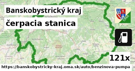 čerpacia stanica, Banskobystrický kraj