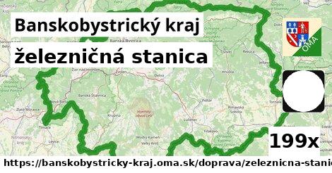 železničná stanica, Banskobystrický kraj