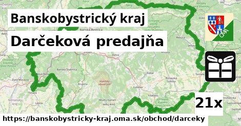 Darčeková predajňa, Banskobystrický kraj