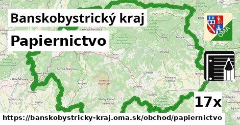 Papiernictvo, Banskobystrický kraj