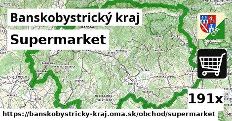 Supermarket, Banskobystrický kraj