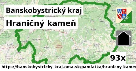 Hraničný kameň, Banskobystrický kraj