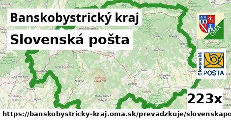 Slovenská pošta, Banskobystrický kraj