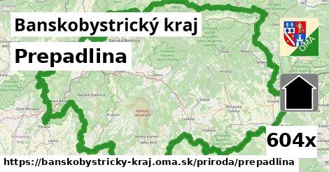 Prepadlina, Banskobystrický kraj