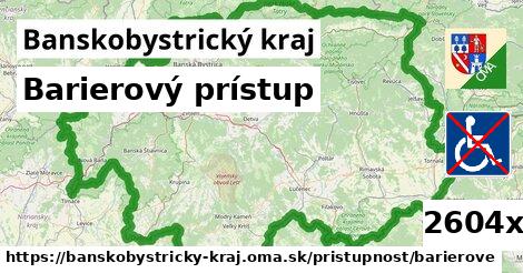 Barierový prístup, Banskobystrický kraj