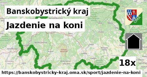 Jazdenie na koni, Banskobystrický kraj