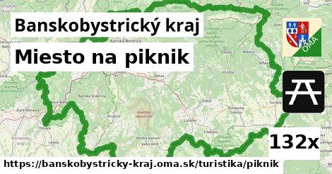 miesto na piknik v Banskobystrický kraj