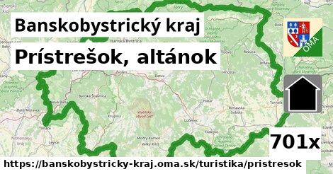 Prístrešok, altánok, Banskobystrický kraj