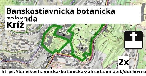 kríž v Banskostiavnicka botanicka zahrada