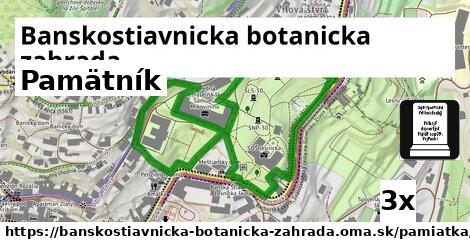 Pamätník, Banskostiavnicka botanicka zahrada