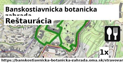 Reštaurácia, Banskostiavnicka botanicka zahrada