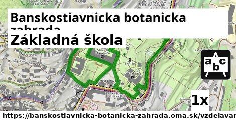 Základná škola, Banskostiavnicka botanicka zahrada