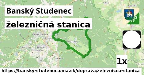 železničná stanica, Banský Studenec