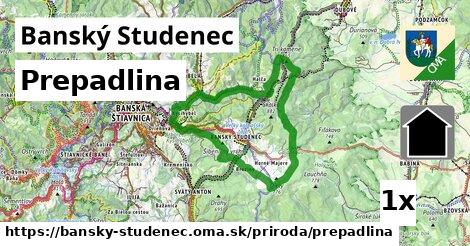 Prepadlina, Banský Studenec