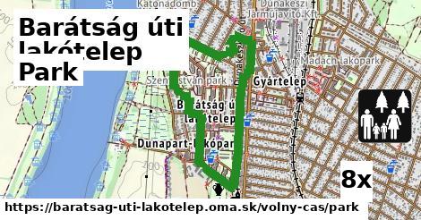 park v Barátság úti lakótelep