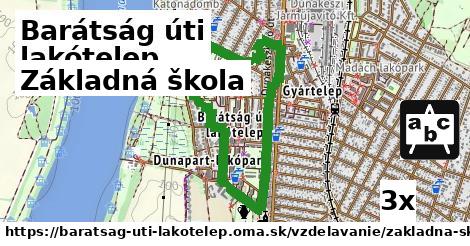 Základná škola, Barátság úti lakótelep