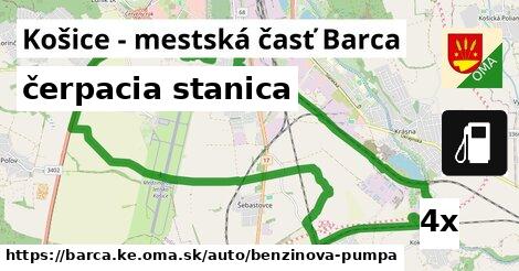 čerpacia stanica, Košice - mestská časť Barca