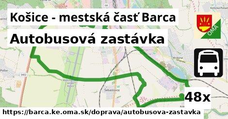 Autobusová zastávka, Košice - mestská časť Barca