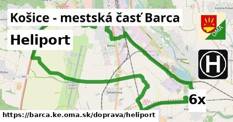 heliport v Košice - mestská časť Barca