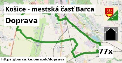 doprava v Košice - mestská časť Barca