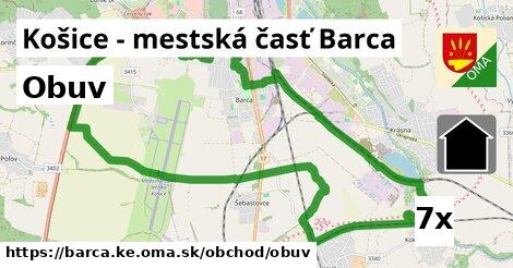 Obuv, Košice - mestská časť Barca