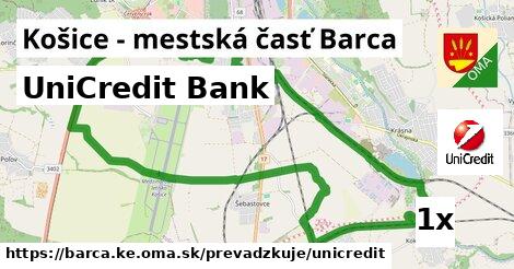 UniCredit Bank v Košice - mestská časť Barca