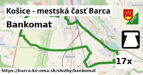 Bankomat, Košice - mestská časť Barca