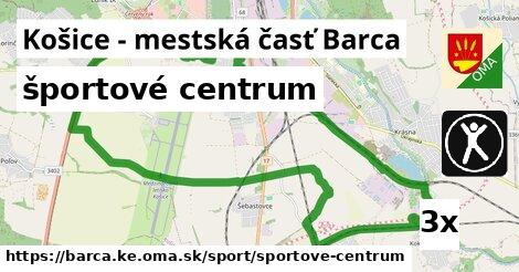 športové centrum, Košice - mestská časť Barca