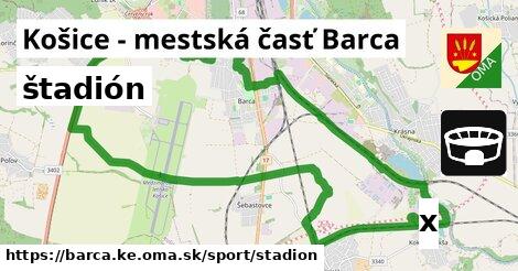 štadión, Košice - mestská časť Barca