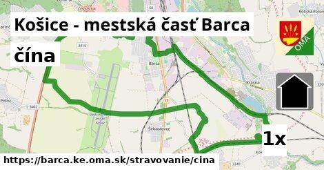 čína, Košice - mestská časť Barca