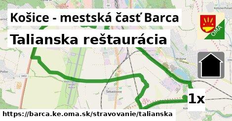 Talianska reštaurácia, Košice - mestská časť Barca