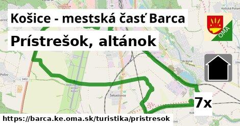 Prístrešok, altánok, Košice - mestská časť Barca