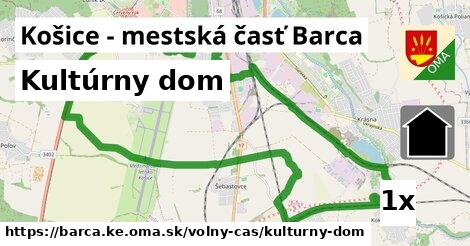 Kultúrny dom, Košice - mestská časť Barca