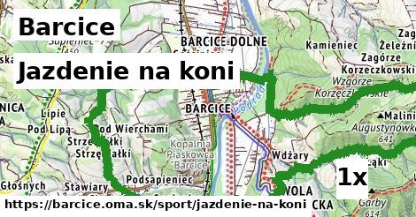 jazdenie na koni v Barcice