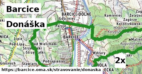 Donáška, Barcice