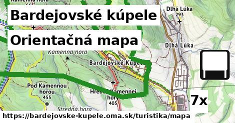 Orientačná mapa, Bardejovské kúpele