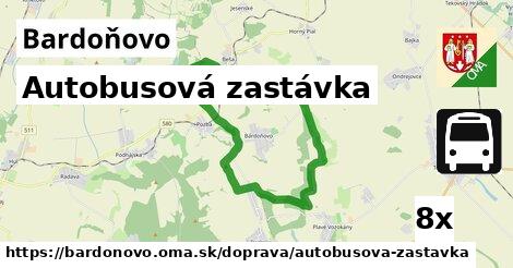 Autobusová zastávka, Bardoňovo