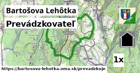 prevádzkovateľ v Bartošova Lehôtka