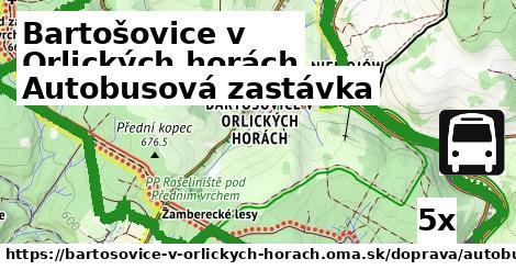 Autobusová zastávka, Bartošovice v Orlických horách