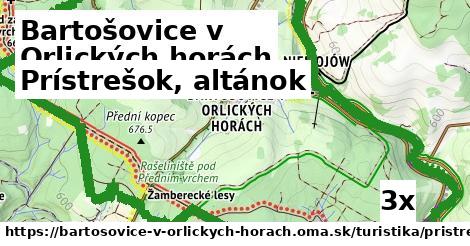 Prístrešok, altánok, Bartošovice v Orlických horách