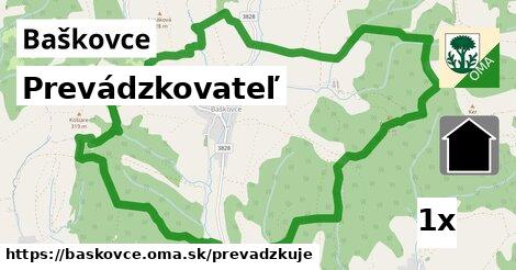 prevádzkovateľ v Baškovce