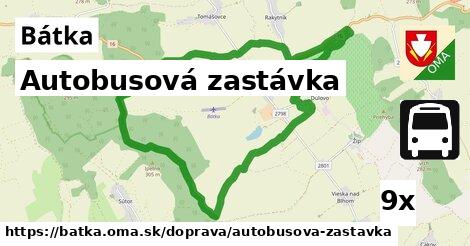 Autobusová zastávka, Bátka