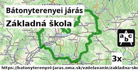 Základná škola, Bátonyterenyei járás