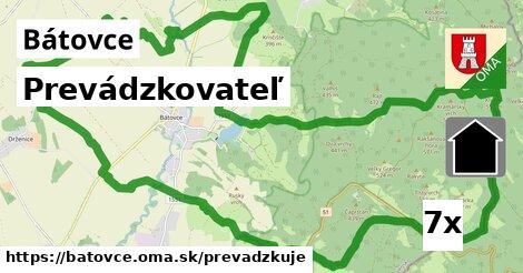 prevádzkovateľ v Bátovce